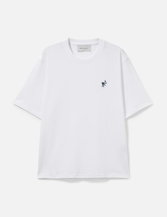 Ami アミ パリス 【本物保証】 Tシャツ ストリート系 ユニセックス Cotton T-Shirt With Ami De Coeur Tulip