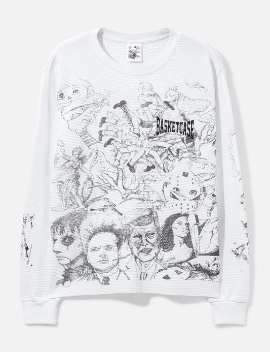 Basketcase バスケットケース 【本物保証】 Tシャツ ストリート系 ユニセックス SCRIBBLE THERMAL