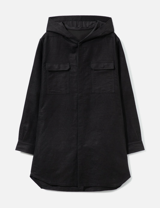 Rick Owens リックオウエンス 【本物保証】 シャツ ストリート系 メンズ HOODED OUTERSHIRT IN RAMIE MOLESKIN