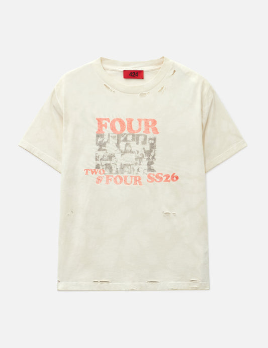 424 フォートゥーフォー 【本物保証】 Tシャツ ストリート系 メンズ COLLAGE ROLLING STONES TEE