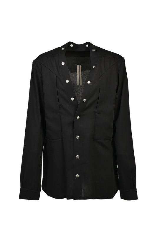 Rick Owens リックオウエンス 【本物保証】 Tシャツ ストリート系 メンズ LARRY FOGPOCKET SHIRT / BLK