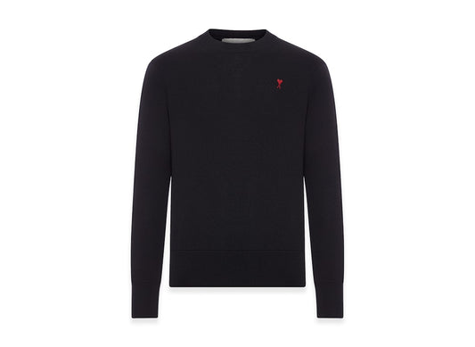 AMI PARIS アミ パリス 【本物保証】 knit ストリート系 ユニセックス アミパリス クルーネックセーターウィズロゴ "ブラック"