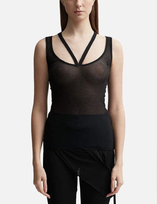 Andreadamo アンドレダモ【本物保証】 タンクトップ ストリート系 レディース Cotton Ribbed Jersey Tank Top