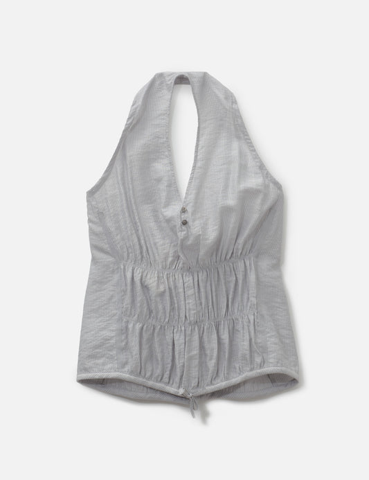 Anggae 【本物保証】 Tシャツ ストリート系 レディース Mixed Stripe Halter