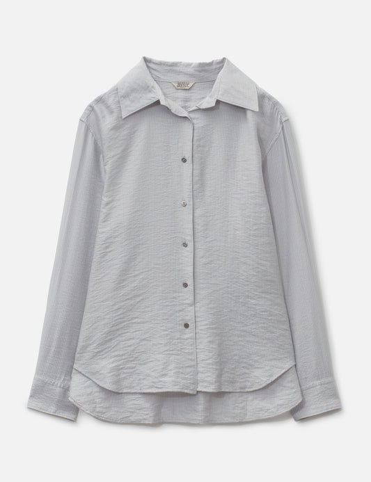 Anggae【本物保証】 シャツ ストリート系 レディース Stripe Shirt