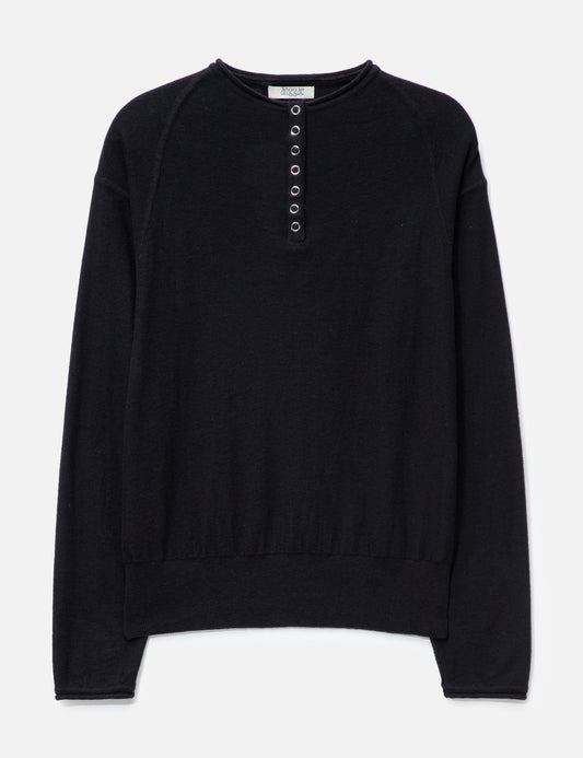 Anggae anggae 【本物保証】 Tシャツ ストリート系 レディース Half Neck Button Pullover