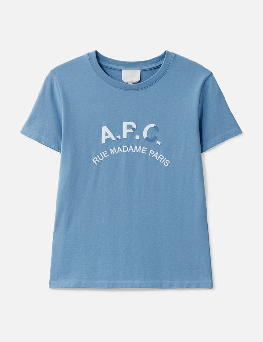 Apc アーペーセー 【本物保証】 Tシャツ ストリート系 レディース T-Shirt With Vintage-Effect A.P.C. Logo