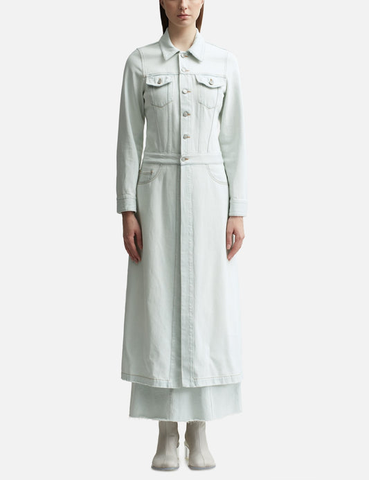 Mm6 Maison Margiela エムエムシックス メゾン・マルジェラ 【本物保証】 コート ストリート系 レディース Lightweight Long Denim Coat
