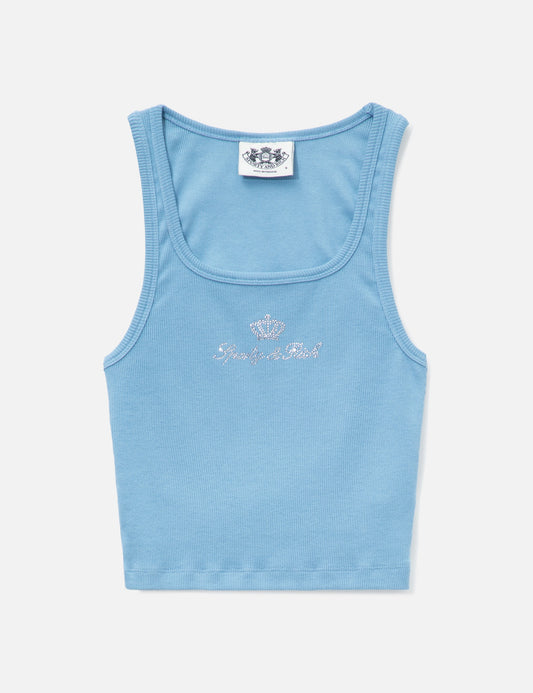Sporty And Rich スポーティ&リッチ 【本物保証】 Tシャツ ストリート系 レディース Sporty & Rich X Juicy Couture Crown Ribbed Tank