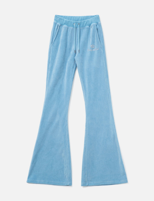 Sporty And Rich スポーティ&リッチ 【本物保証】 パンツ ストリート系 レディース Sporty & Rich X Juicy Couture Script Velour Sweatpant