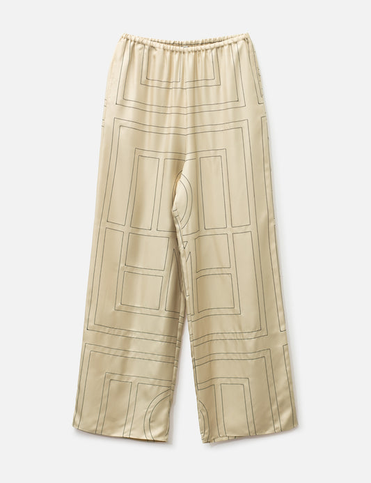 Toteme トテーム 【本物保証】 パンツ ストリート系 レディース Monogram Silk PJ Bottoms