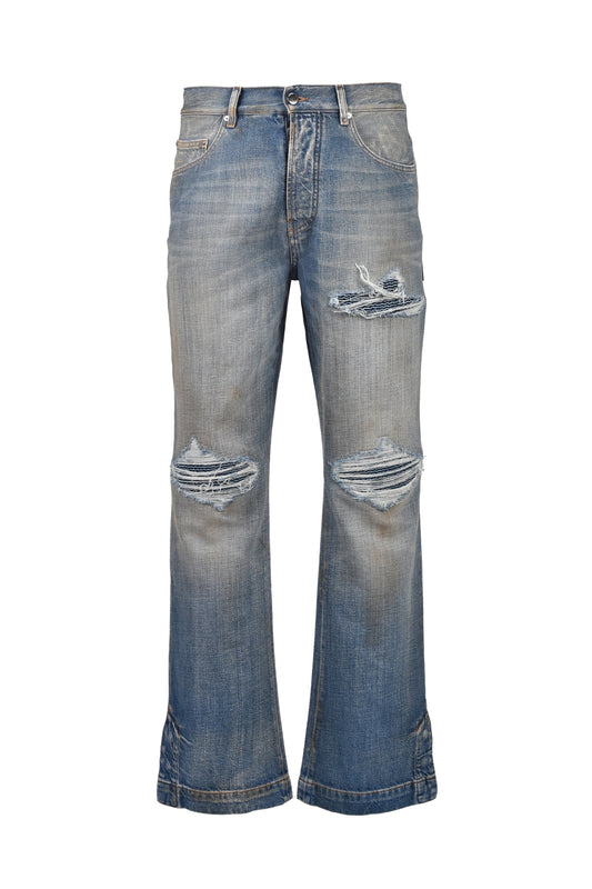 AMIRI アミリ 【本物保証】 デニムパンツ ストリート系 メンズ STRAIGHT FLARE MX1 JEAN / CANYON SKY