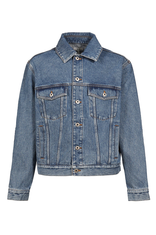 LOEWE ロエベ 【本物保証】 ジャケット ストリート系 メンズ ANAGRAM JACKET / BLU