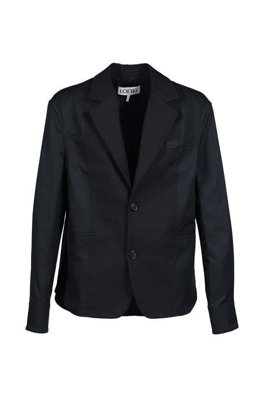 LOEWE ロエベ 【本物保証】 ジャケット ストリート系 メンズ HYBRID JACKET / NVY BLU