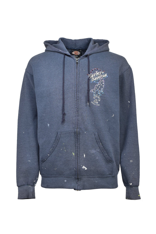 MLVINCE メルヴィンス 【本物保証】 パーカー ストリート系 メンズ LAKELAND,FL ZIP HOODIE / NVY