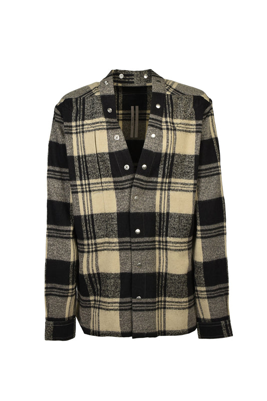 Rick Owens リックオウエンス 【本物保証】 Tシャツ ストリート系 メンズ LARRY FOGPOCKET SHIRT / PEARL PLAID