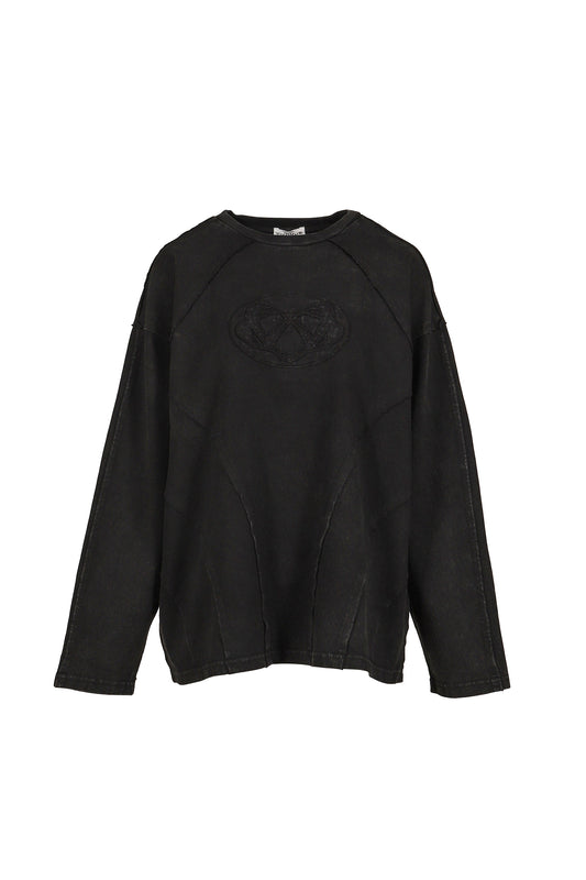 VIVAMUS 【本物保証】 Tシャツ ストリート系 レディース CREWNECK L/S TEE / BLK