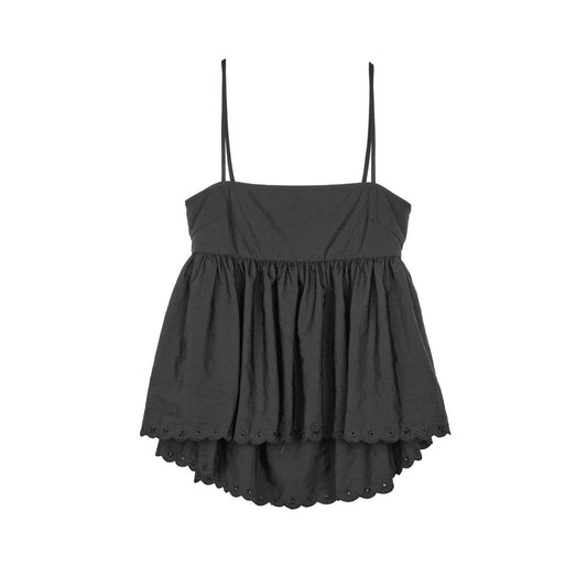 CECILIE BAHNSEN 【本物保証】シャツ ストリート系 レディース SELENA TOP EMBROIDERED TAFFETA