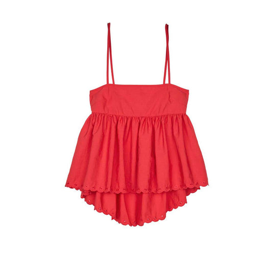 CECILIE BAHNSEN 【本物保証】シャツ ストリート系 レディース SELENA TOP EMBROIDERED TAFFETA