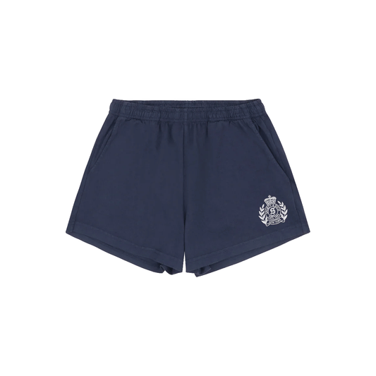 Sporty and Rich 【本物保証】 パンツ ストリート系 レディース NY Crest Embroidered Disco Short