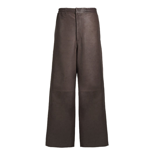 VUJA DE 【本物保証】 パンツ ストリート系 メンズ DEAN LEATHER AFFIX PANTS IN CEDAR BROWN