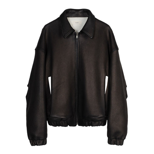 VUJA DE 【本物保証】 ジャケット ストリート系 メンズ Kira Leather Drape Blouson in Deerskin