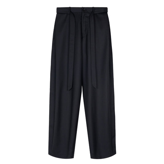 VUJA DE 【本物保証】 ベルト ストリート系 メンズ REN BELTED TUCK TROUSERS IN WOOL