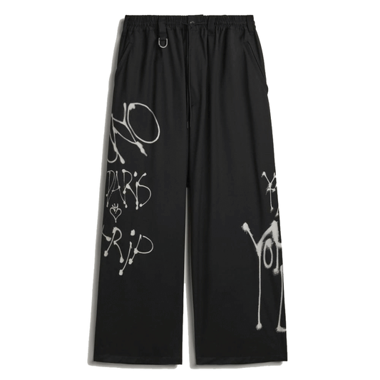 Y3 Yohji Yamamoto 【本物保証】 パンツ ストリート系 メンズ Y-3 CHITO GRAPHIC WIDE WOOL PANTS