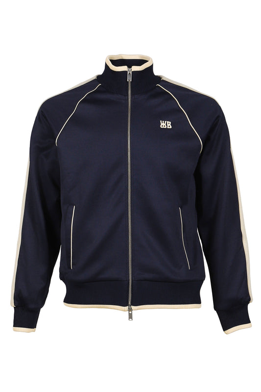Wales Bonner ウェールズ・ボナー 【本物保証】 トラックジャケット ストリート系 メンズ MOTION TRACK TOP / NVY / IVO