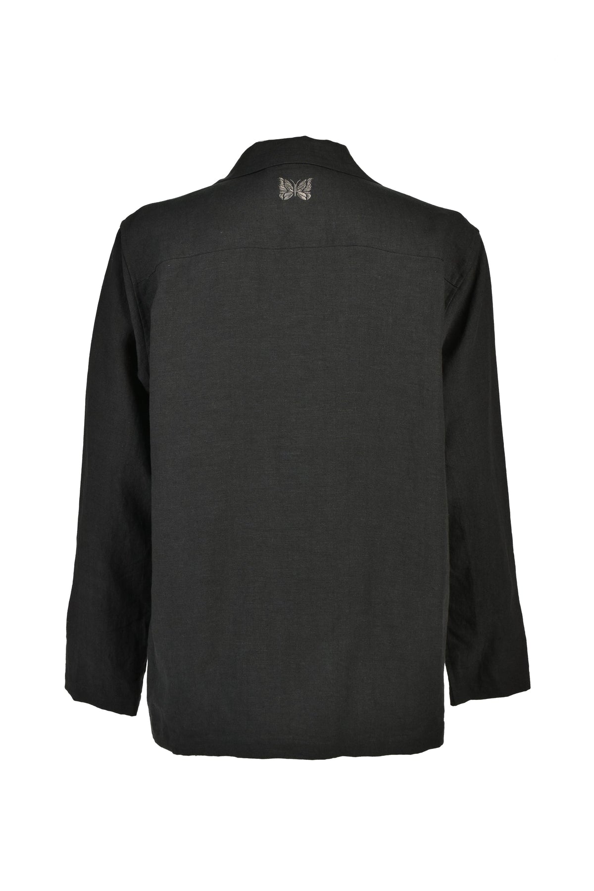 Needles ネペンテス 【本物保証】Tシャツ、ストリートスタイル、メンズ TRACK L/S OPEN COLLAR SHIRT - COTTON LINEN