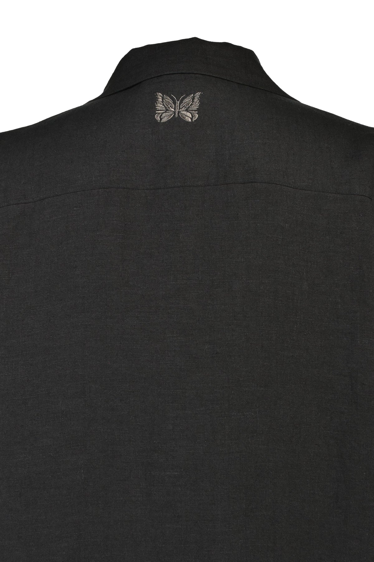 Needles ネペンテス 【本物保証】Tシャツ、ストリートスタイル、メンズ TRACK L/S OPEN COLLAR SHIRT - COTTON LINEN