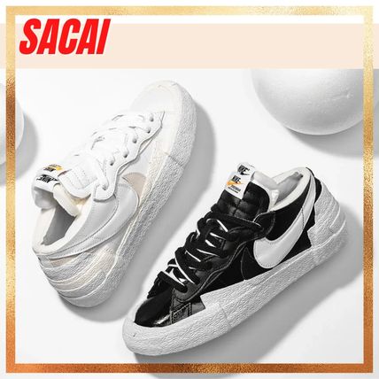[SACAI] x Nike Blazer Low Patent Leather