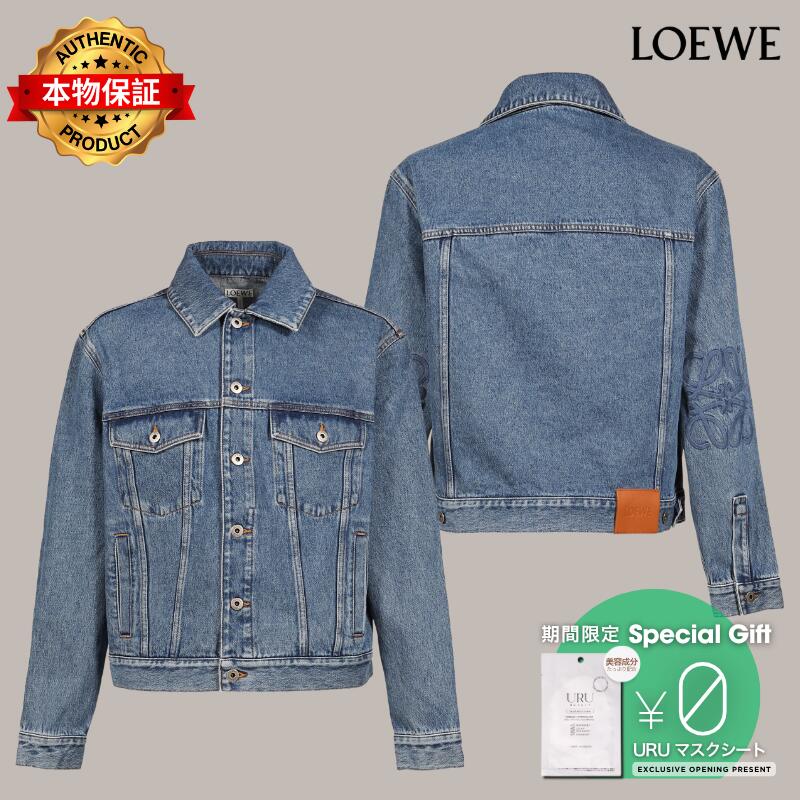 LOEWE ロエベ 【本物保証】 ジャケット ストリート系 メンズ ANAGRAM JACKET / BLU