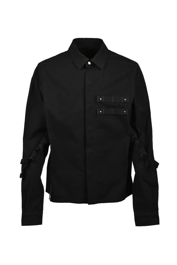 Rick Owens アンファン リッシュ デプリメ【本物保証】 シャツ、ストリートスタイル、メンズROWLAND SHIRT / BLK