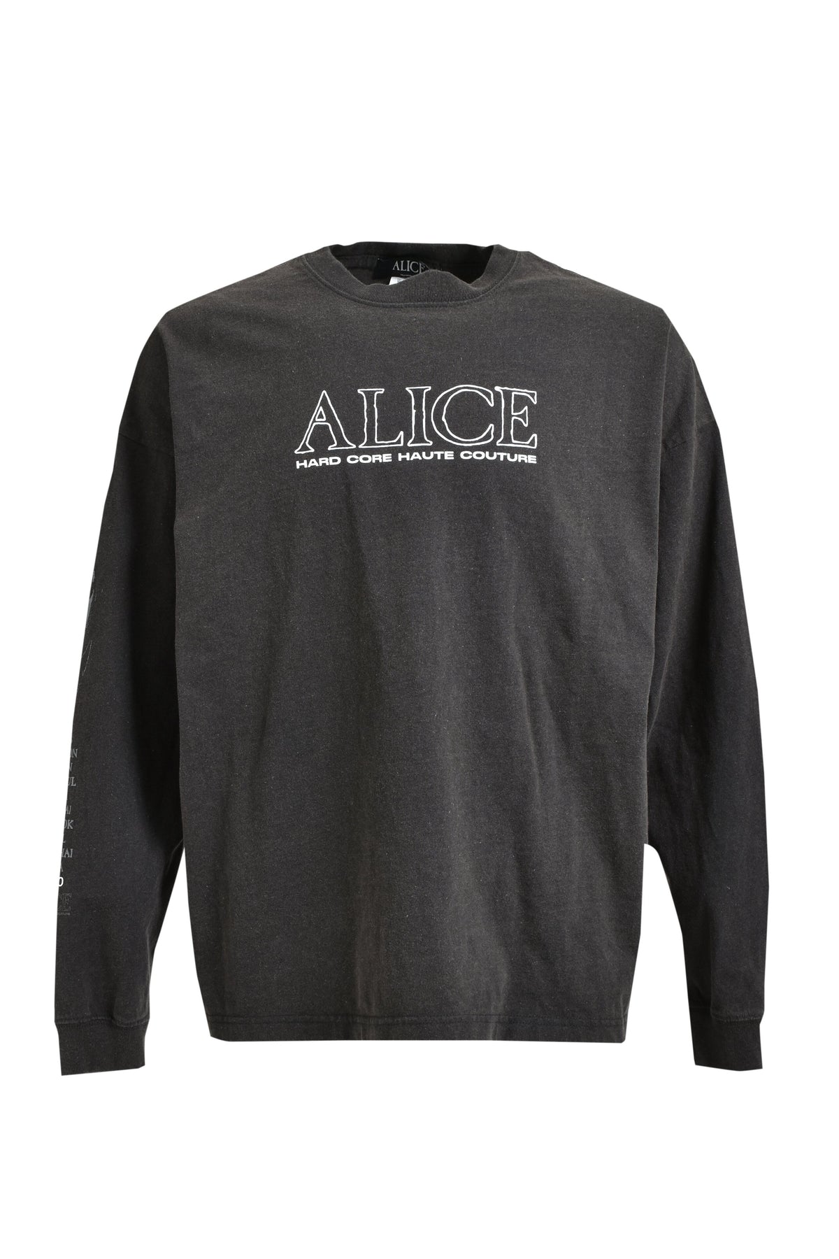 ALICE HOLLYWOOD アリス・ハリウッド 【本物保証】 Tシャツ ストリート系 メンズ ALICIDE METAL LS T-SHIRT / BLK