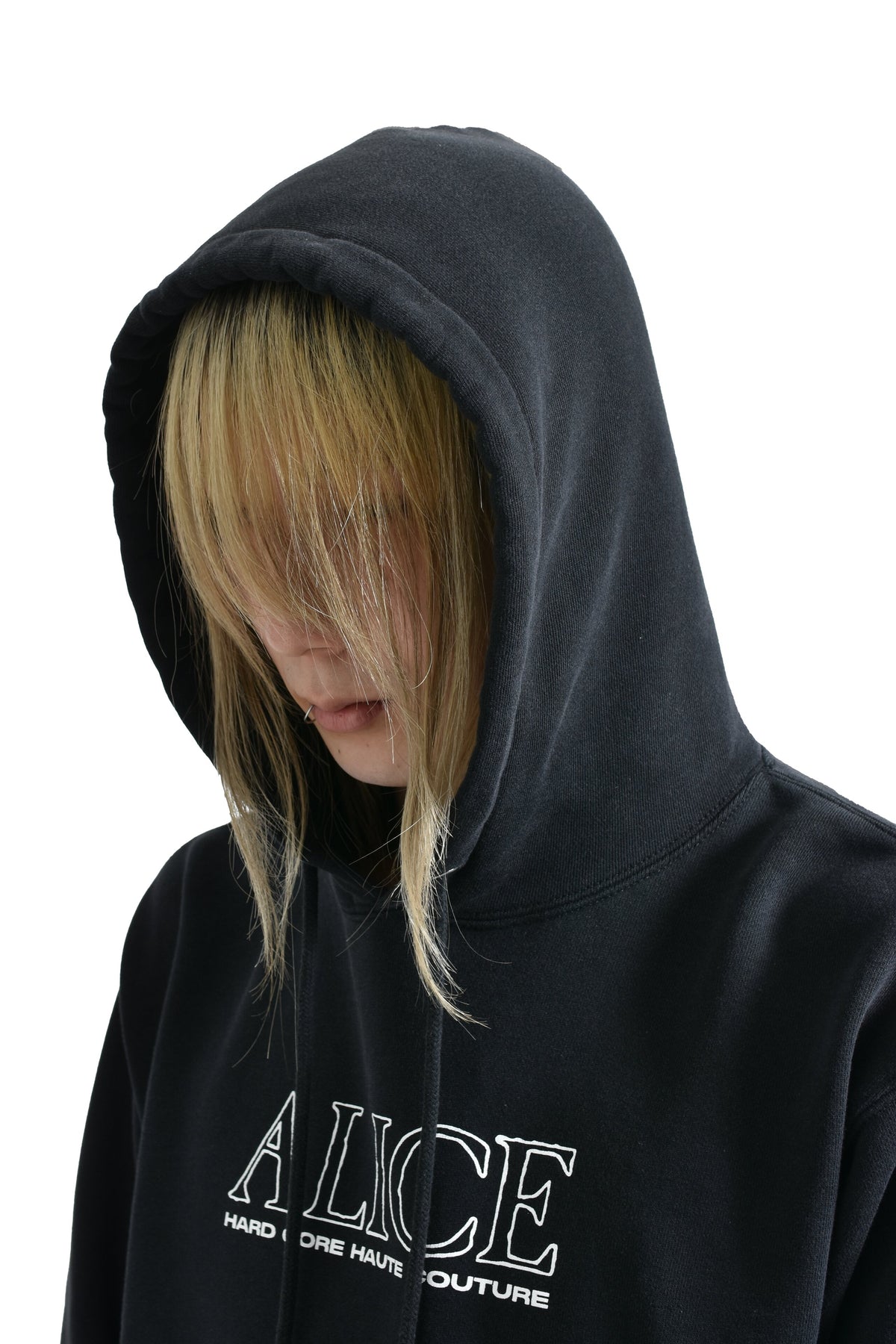 ALICE HOLLYWOOD アリス・ハリウッド 【本物保証】 パーカー ストリート系 メンズ ALICIDE METAL PULLOVER HOODIE / BLK