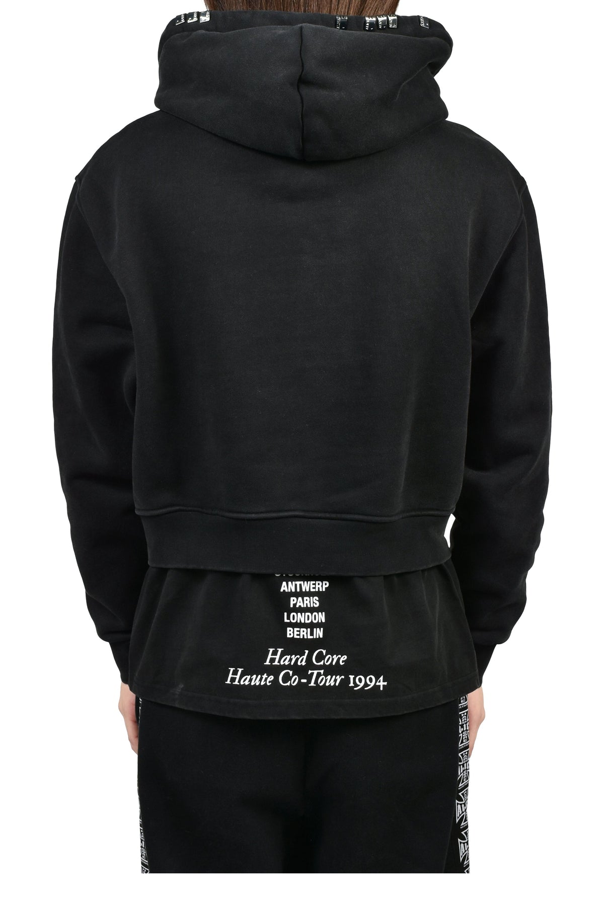 ALICE HOLLYWOOD アリス・ハリウッド【本物保証】 パーカー/スウェット ストリート系 メンズ CO-TOUR LAYERED SWEATSHIRT / BLK