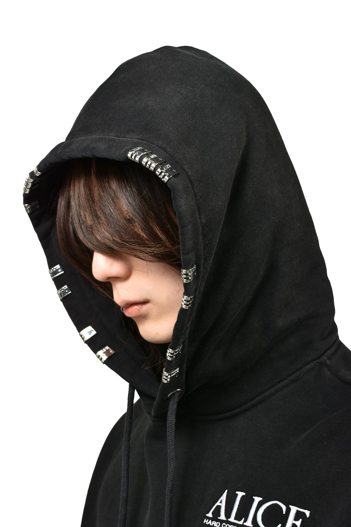 ALICE HOLLYWOOD アリス・ハリウッド【本物保証】 パーカー/スウェット ストリート系 メンズ CO-TOUR LAYERED SWEATSHIRT / BLK