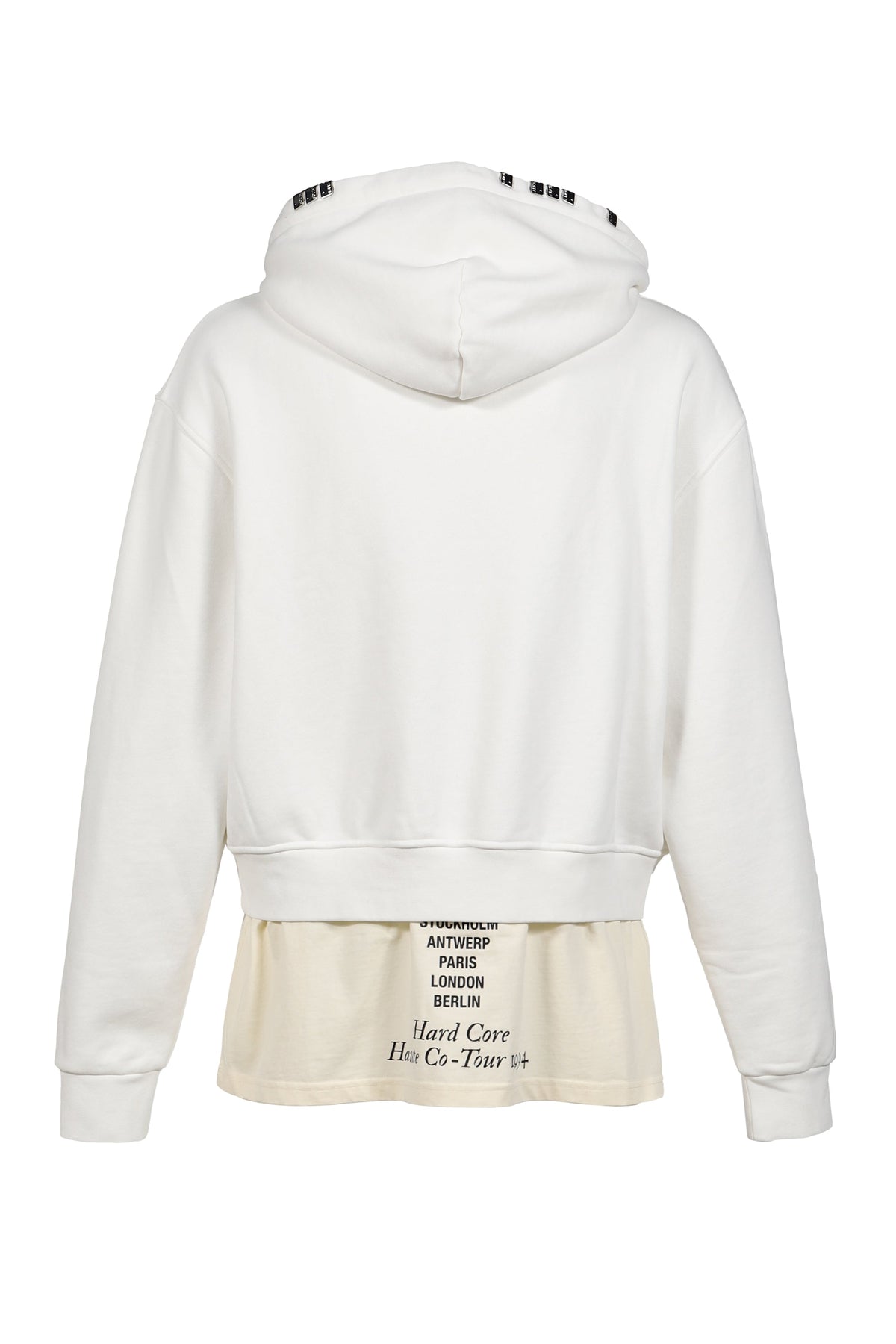 ALICE HOLLYWOOD アリス・ハリウッド【本物保証】 パーカー/スウェット ストリート系 メンズ CO-TOUR LAYERED SWEATSHIRT / WHT