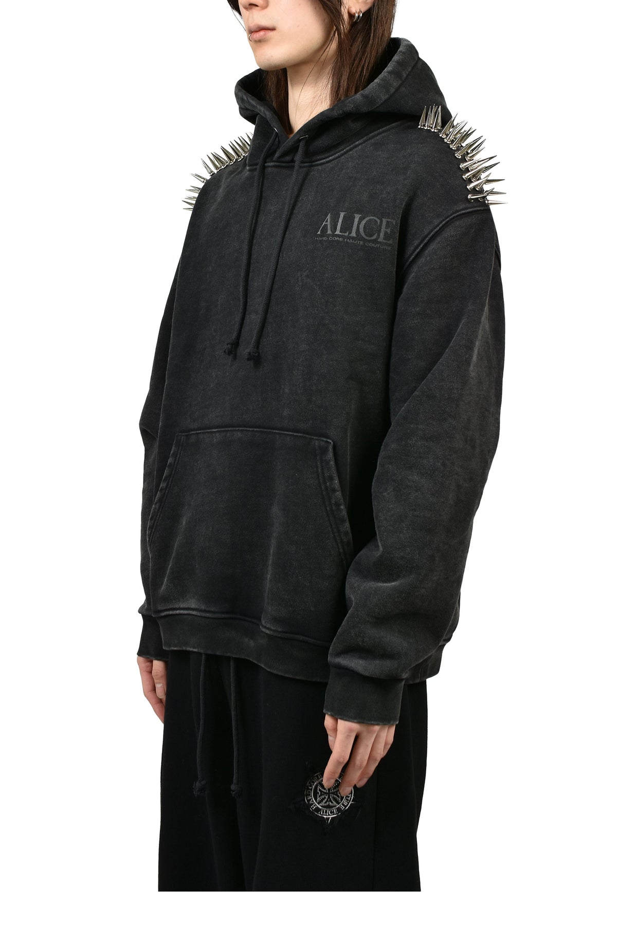 ALICE HOLLYWOOD アリス・ハリウッド【本物保証】 パーカー/スウェット ストリート系 メンズ DEEGAN PULLOVER HOODIE / BLK