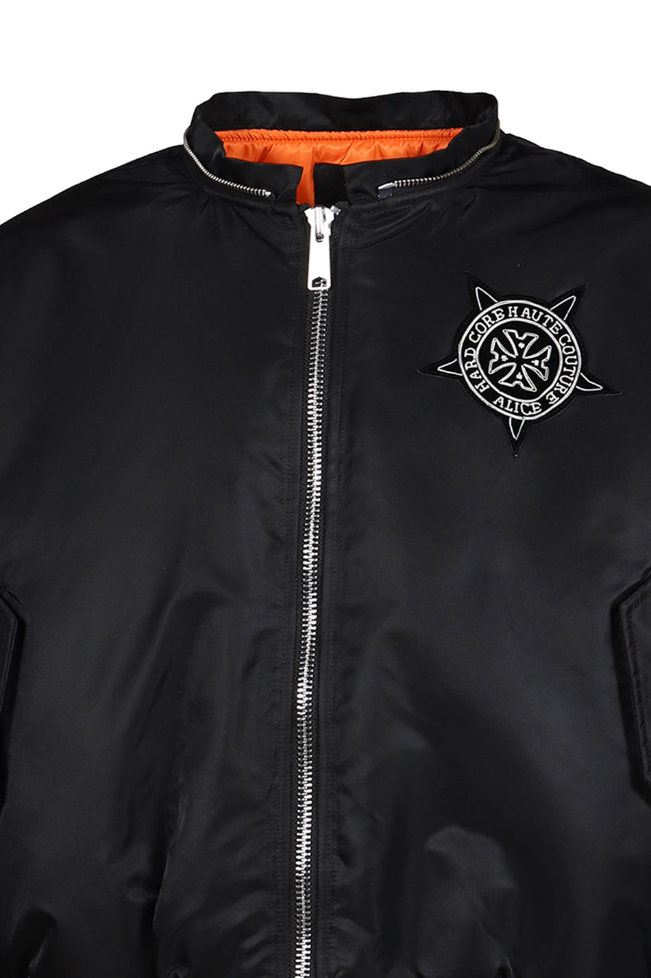 ALICE HOLLYWOOD アリス・ハリウッド【本物保証】アウター、に ストリート系 メンズ  HOODED MA-1 BOMBER JACKET / BLK