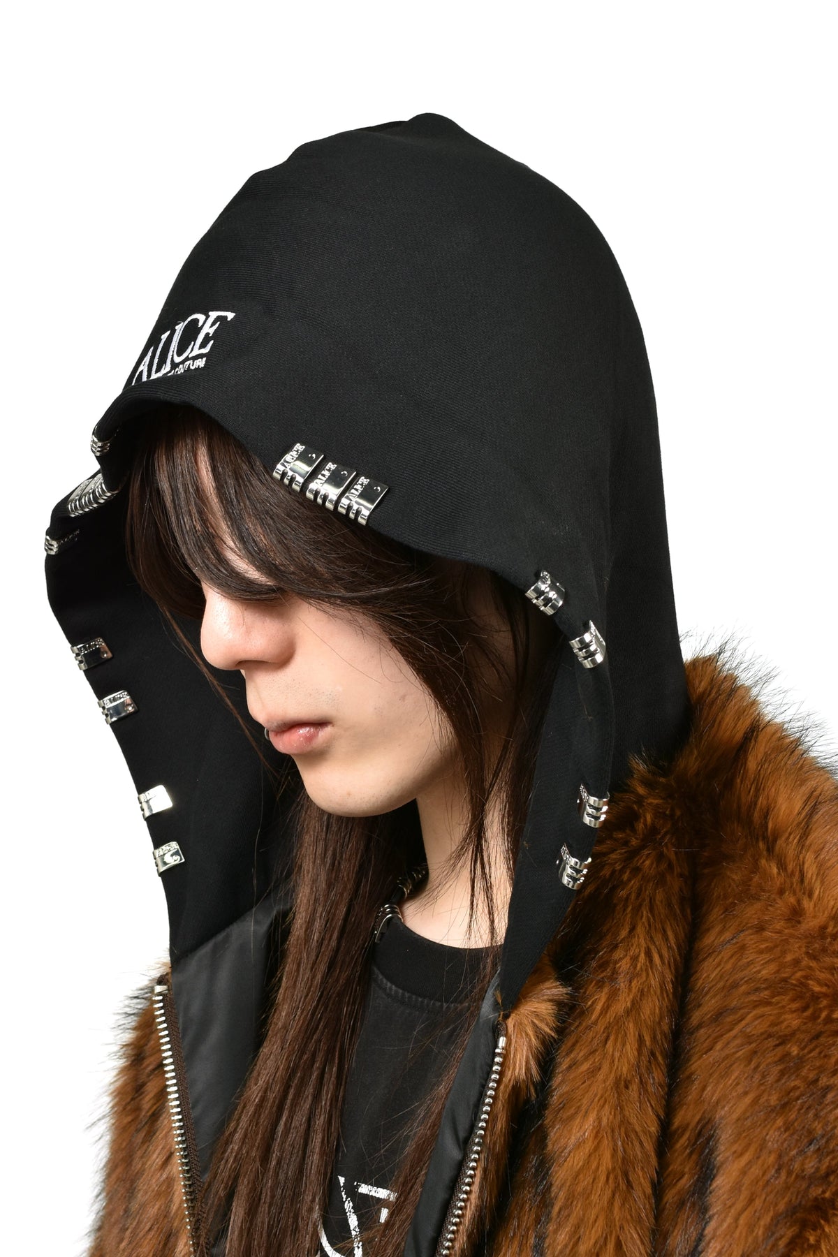 ALICE HOLLYWOOD アリス・ハリウッド【本物保証】アウター、に ストリート系 メンズ HOODED MA-1 BOMBER FUR JACKET / BRW