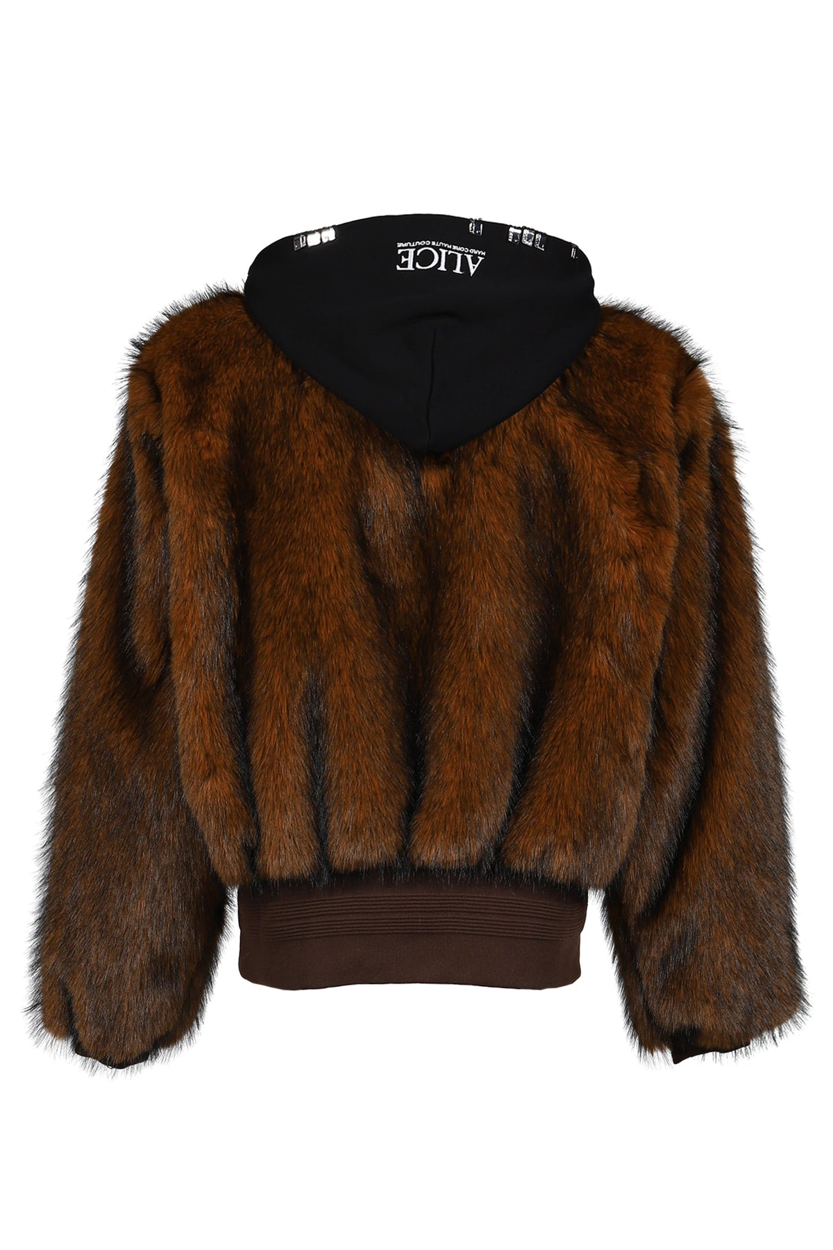 ALICE HOLLYWOOD アリス・ハリウッド【本物保証】アウター、に ストリート系 メンズ HOODED MA-1 BOMBER FUR JACKET / BRW