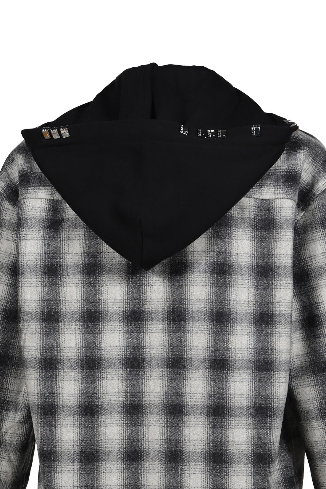 ALICE HOLLYWOOD アリス・ハリウッド【本物保証】 パーカー, ストリート系 メンズ OVERSIZE HOODED FLANNEL SHIRT / O.WHT