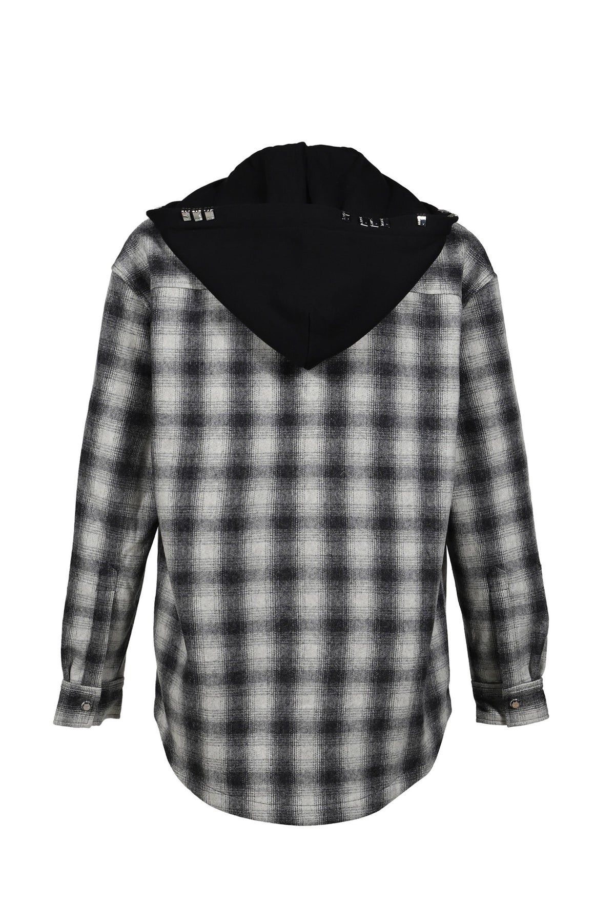 ALICE HOLLYWOOD アリス・ハリウッド【本物保証】 パーカー, ストリート系 メンズ OVERSIZE HOODED FLANNEL SHIRT / O.WHT