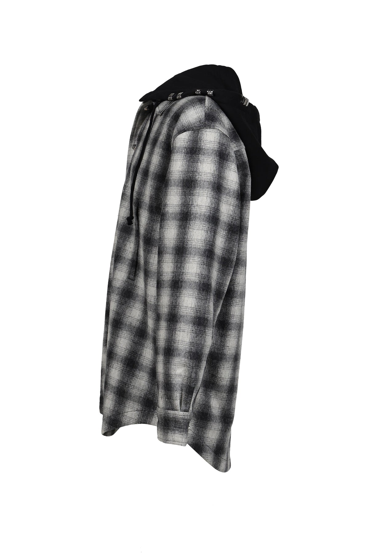 ALICE HOLLYWOOD アリス・ハリウッド【本物保証】 パーカー, ストリート系 メンズ OVERSIZE HOODED FLANNEL SHIRT / O.WHT