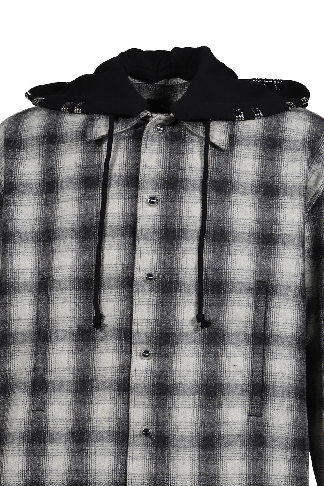 ALICE HOLLYWOOD アリス・ハリウッド【本物保証】 パーカー, ストリート系 メンズ OVERSIZE HOODED FLANNEL SHIRT / O.WHT
