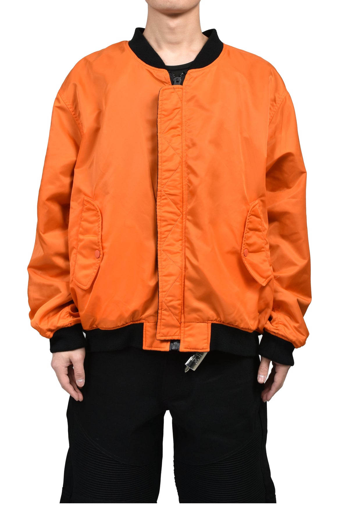 ALICE HOLLYWOOD アリス・ハリウッド 【本物保証】アウター、に ストリート系 メンズ  x FMCD MOTO COUTURE MA-1 BOMBER JACKET (EXCLUCIVE) / BLK