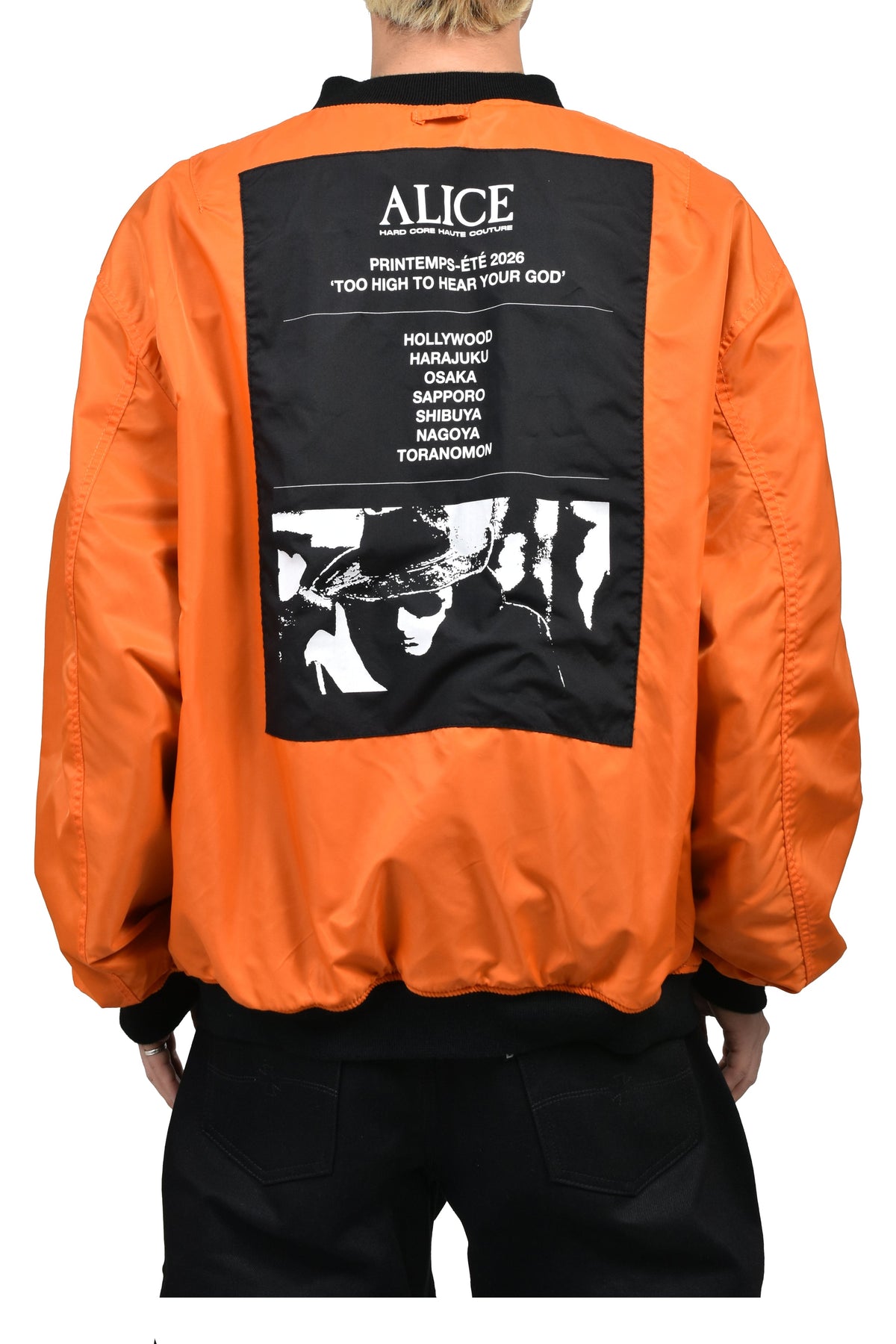 ALICE HOLLYWOOD アリス・ハリウッド 【本物保証】アウター、に ストリート系 メンズ  x FMCD MOTO COUTURE MA-1 BOMBER JACKET (EXCLUCIVE) / BLK