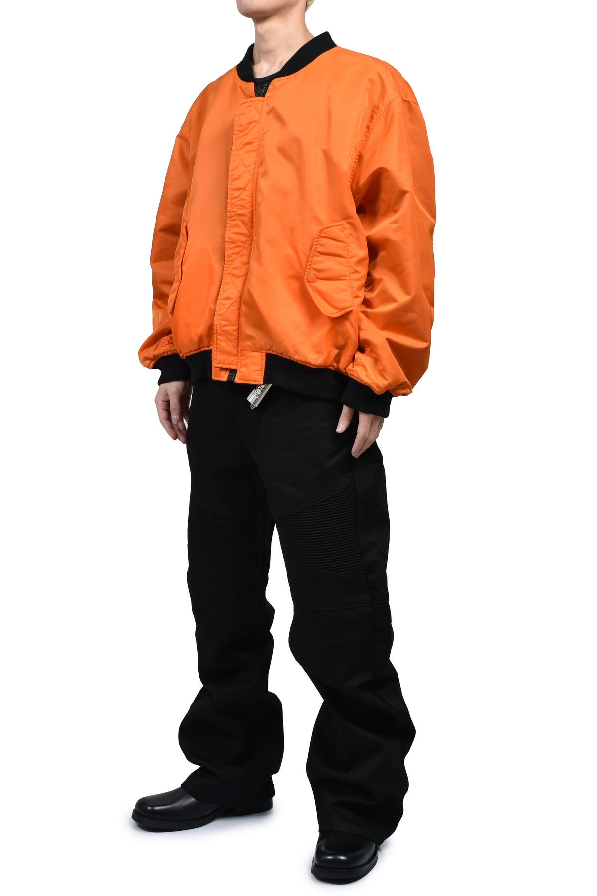 ALICE HOLLYWOOD アリス・ハリウッド 【本物保証】アウター、に ストリート系 メンズ  x FMCD MOTO COUTURE MA-1 BOMBER JACKET (EXCLUCIVE) / BLK